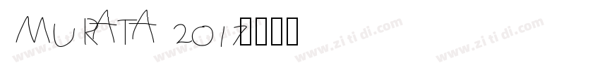 MURATA 2017字体转换